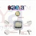 OkaeYa- MINI Portable 16 LED Spotlight smartphone led flash fill light for iPhone and Android Devices for External Flash Fill Light Self Works with all Android or Iphone Devices (1 Year Warranty, Color May Vary)